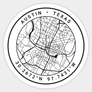 Austin Map Sticker